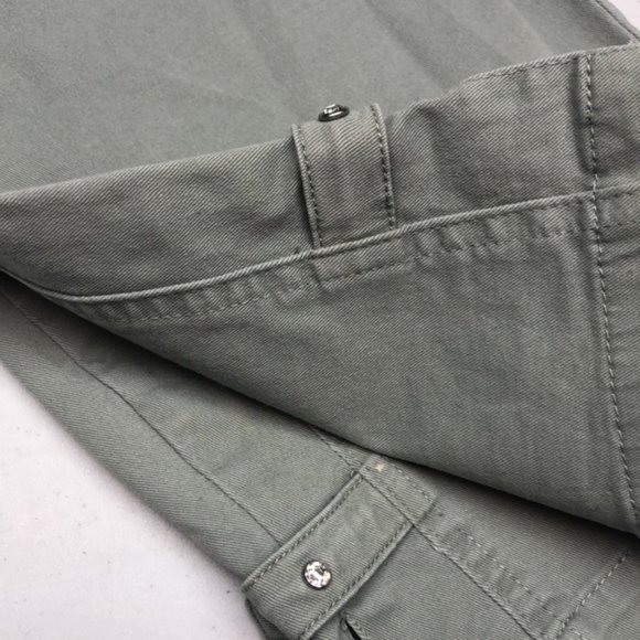 LIKE NEW HAGGAR GRAY/GREEN COTTON CROP 10/30x26 😎 - Picture 4 of 15